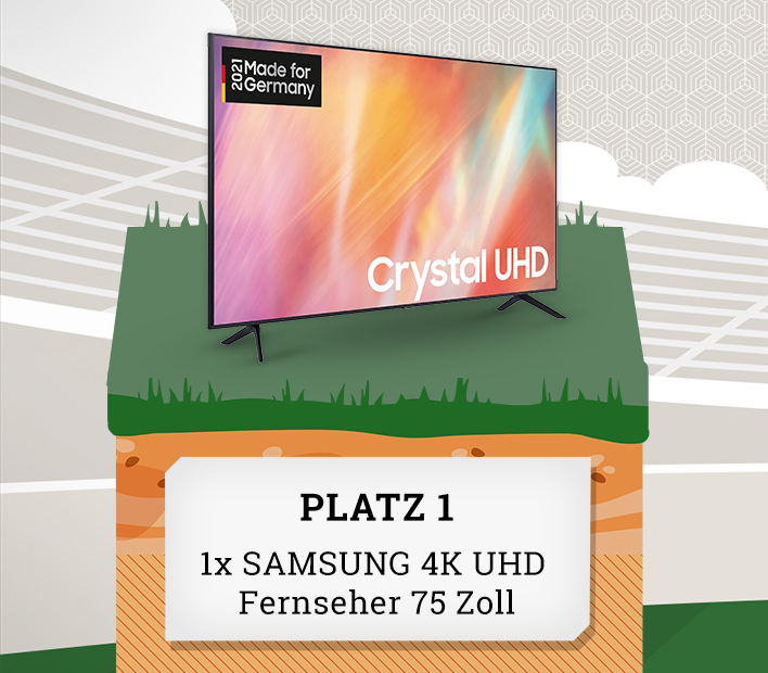 1. Preis - 1 x SAMSUNG LED-Fernseher, 75 Zoll